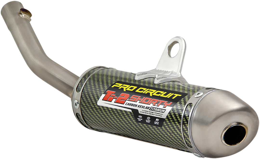 Pro Circuit Ti-2 Shorty Slip-On Silencer CR125R - Honda CR125R 1993-1997
