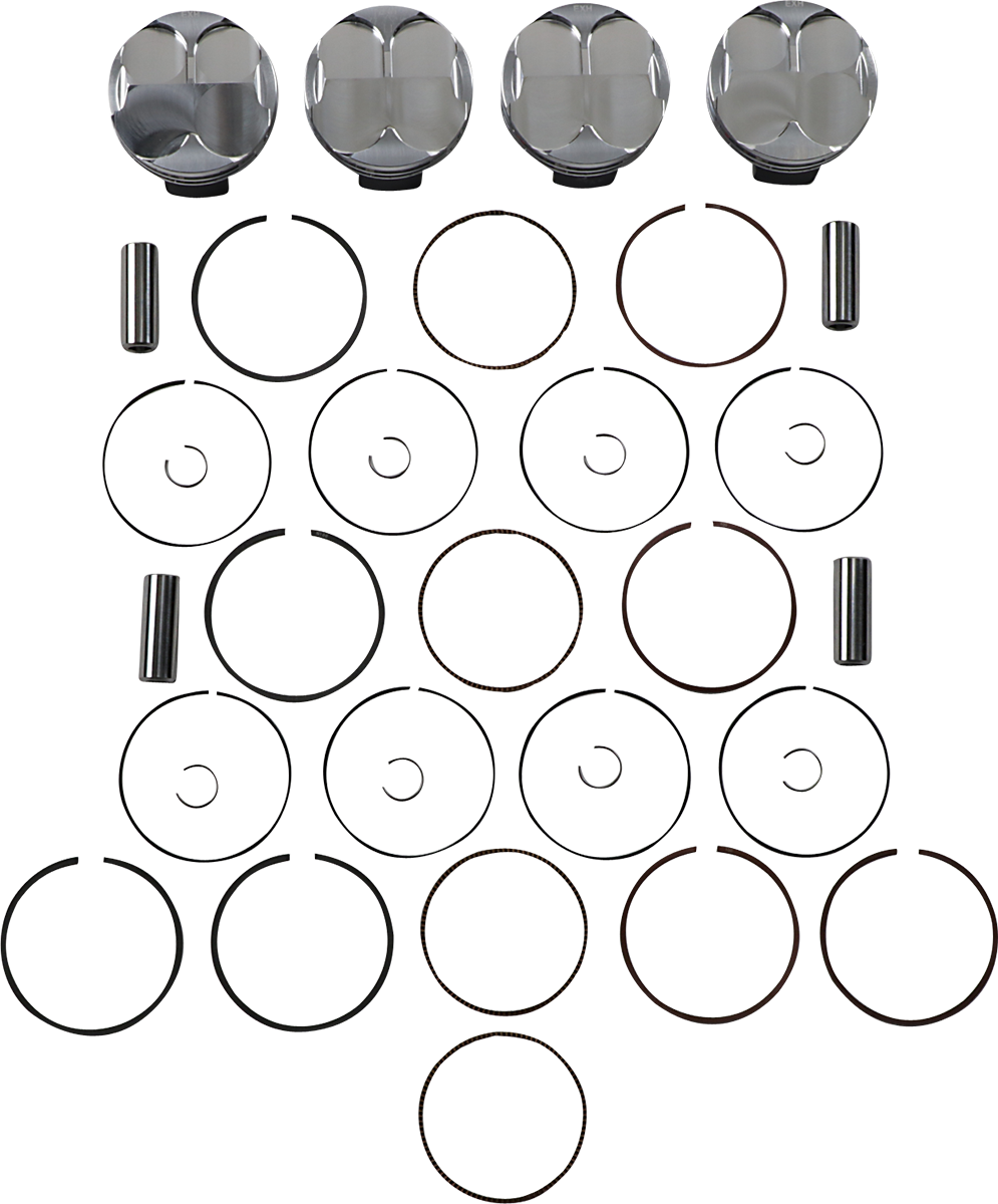 JE Pistons Piston Kit - Yamaha YZF-R6 06-20 - 67.00 mm 13.1:1 CR
