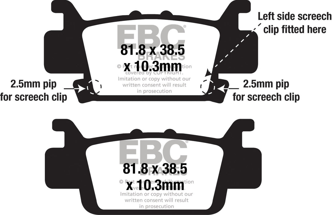 EBC Standard Brake Pads FA703SV Severe Duty SV