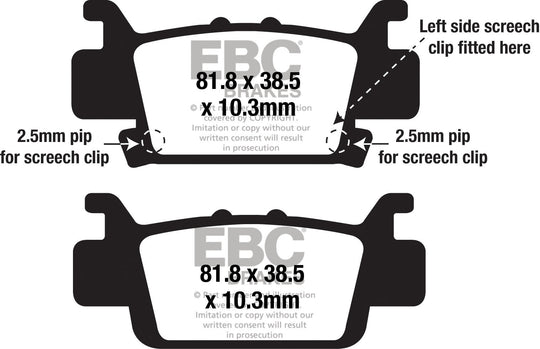 EBC Standard Brake Pads FA703SV Severe Duty SV