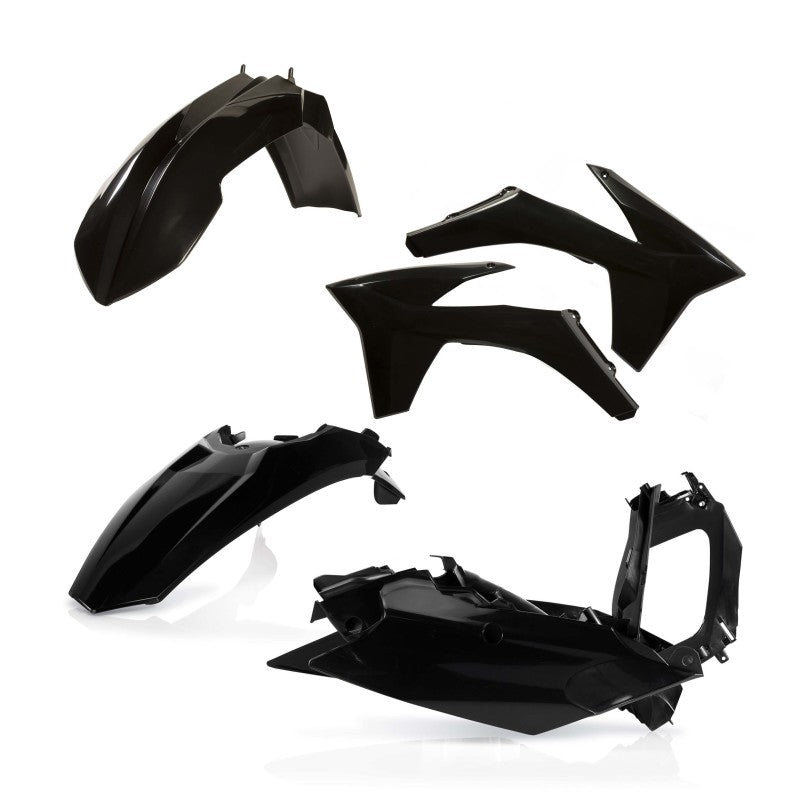 Acerbis Plastic Kit - 11-12 KTM SX/SX-F/XC/XC-F - Black