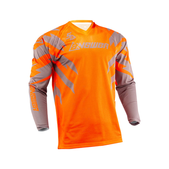Answer LE Syncron Rizz Vented Jersey Orange/Grey/White