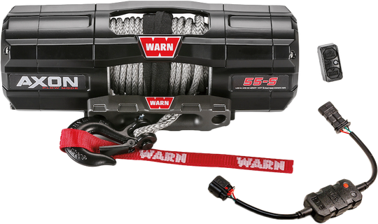 Warn AXON 55-S Plow Mode Winch - 5500 lb Synthetic Rope UTV / ATV