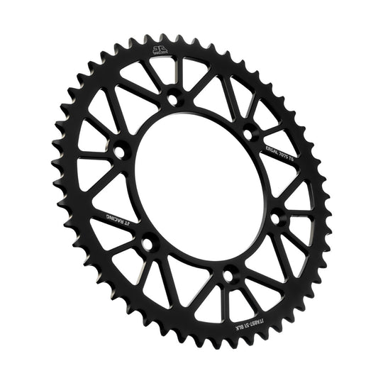 JT Sprockets Aluminum Racelite Rear Sprocket 51T-520 Black