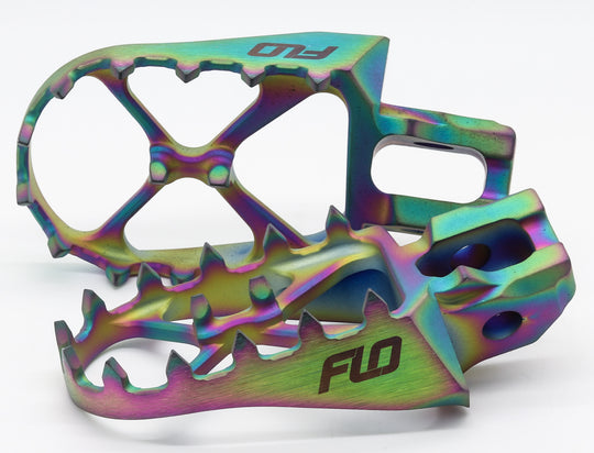 Flo Motorsports Titanium Foot Pegs Gas and Husqvarna/KTM (TI-795-2JET)