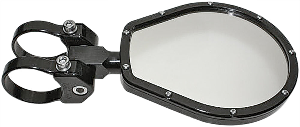 Axia Alloys Billet Panoramic Side Mirror - Round Convex / Folding - 6 in Round Folding