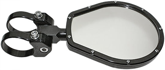 Axia Alloys Billet Panoramic Side Mirror - Round Convex / Folding - 6 in Round Folding