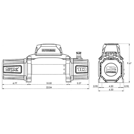 Superwinch SX 10000SR Synthetic Rope Winch - 10,000 lb