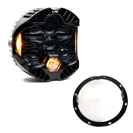 Baja Designs DOT LP6 LED Headlight Kit Amber - 2014-2023 Harley-Davidson Street Glide