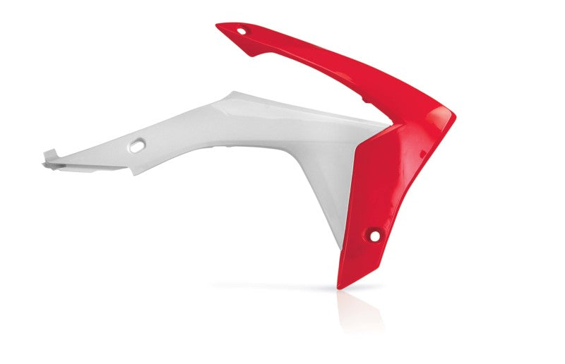 Acerbis Radiator Shroud - 14-17 Hon CRF / 13-16 CRF450R - Wht/Red