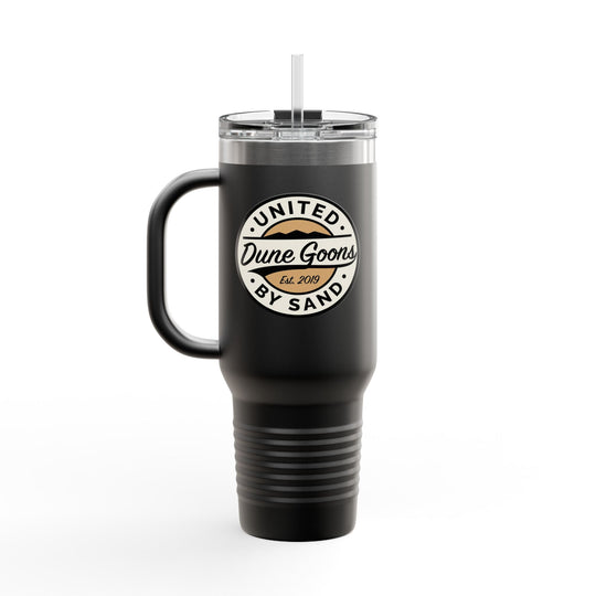 40oz Insulated Travel Mug — 'Dune Goons' Desert Racing Logo Tumbler