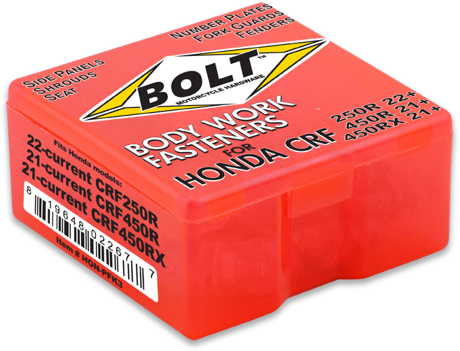 Bolt Full Body Work Fastener Kit Body Work (HON-PFK3)