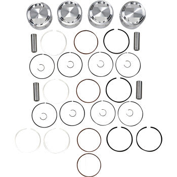 JE Pistons Piston Kit - Kawasaki KLX400 03 - 72.00 mm 10.25:1 CR (1973-2005)
