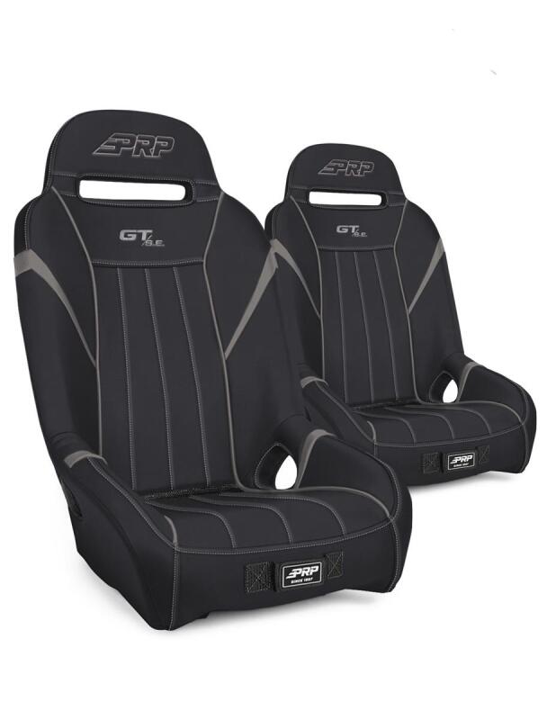 PRP Seats PRP GT/S.E. Suspension Seats Kit for Can-Am Maverick X3 (Pair) - Black & Gray