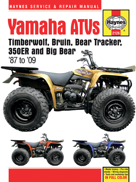 Haynes Manual - Yamaha Grizzly 660 and More