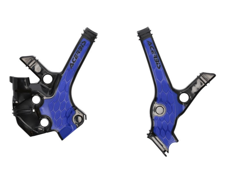 Acerbis X-Grip Frame Guards - 22+ Yamaha YZ85 - Black/Blue