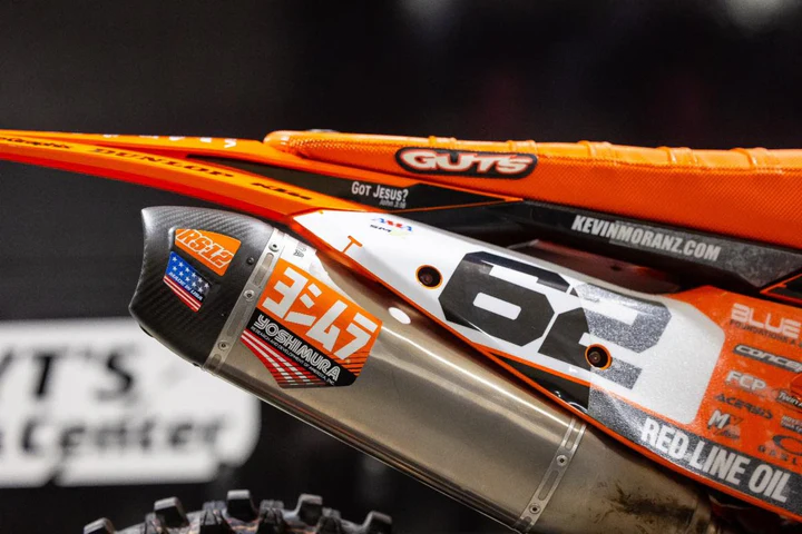 Yoshimura RS-12 Muffler Decals Orange - 961-9080