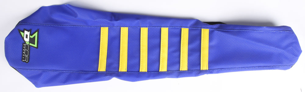 D-Cor Seat Cover Blue and Yellow with Ribs (30-70-405)