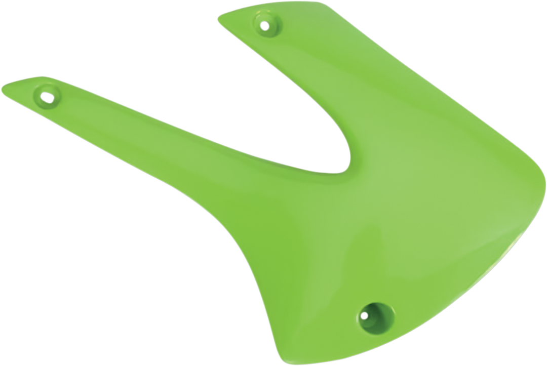 UFO Plast Radiator Covers Green OEM - Kawasaki KX80 1998-2000
