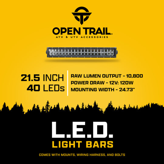 Open Trail Dual Row LED Light Bar - Combo Beam