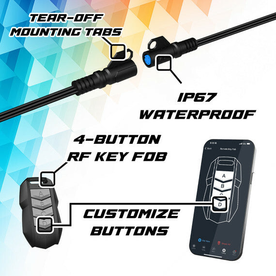 XK Glow XKMax RGBW Whip Kit