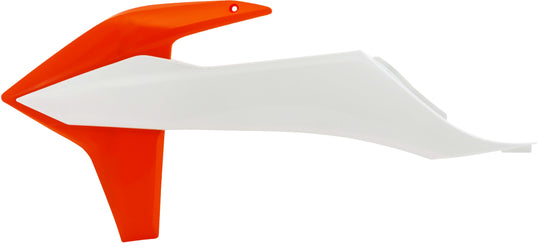 Acerbis Radiator Shroud Shroud White and Orange (2726516813)