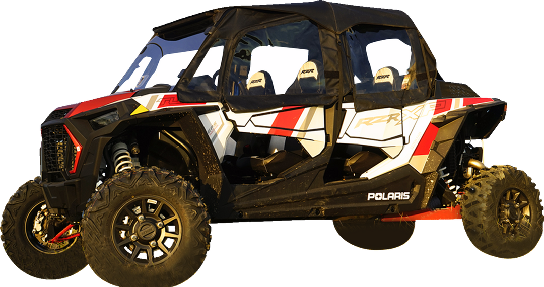 Seizmik Soft Upper Doors Rear Window Roof Black/Clear - Polaris RZR XP 1000 and More