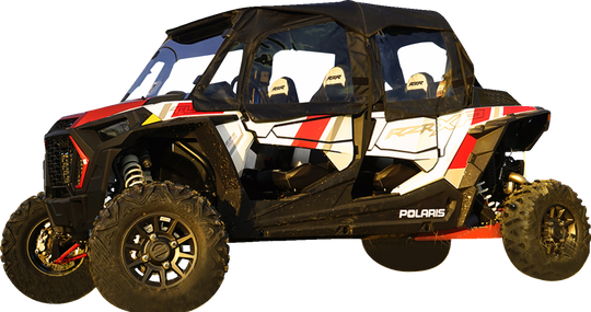 Seizmik Soft Upper Doors Rear Window Roof Black/Clear - Polaris RZR XP 1000 and More