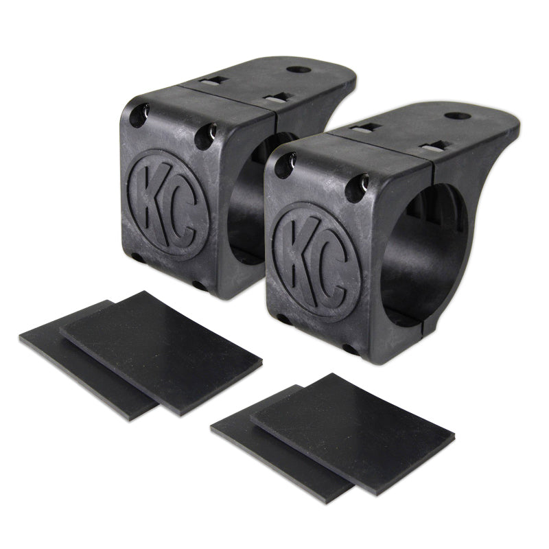 KC HiLiTES Universal Tube Clamp Light Mount Bracket Set/1.75in. to 2in. Bar (Pair)