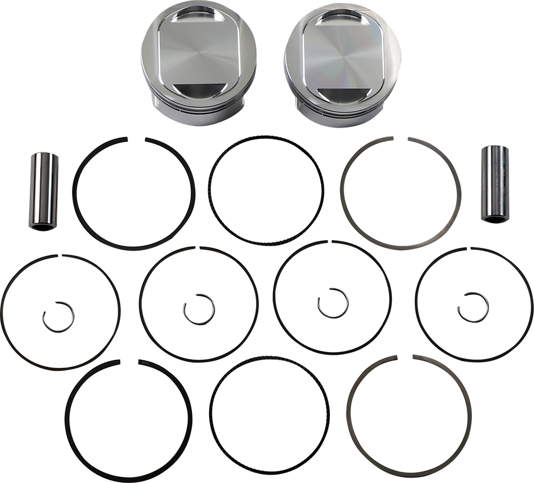 JE Pistons Piston Kit - Harley-Davidson Twin Cam 96/103 - Bored to107" 10.25:1 CR 96"/103" Twin Cam
