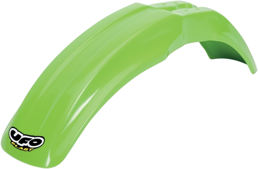UFO Plast Front Fender Green - Kawasaki KX100 1995-2013
