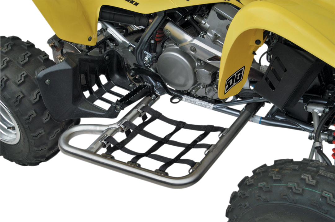 DG Performance Nerf Bars 1-1/4" Natural/Black - Suzuki LTZ400 2003-2008