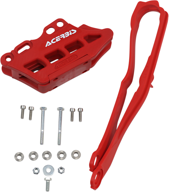 Acerbis Chain Guide 2.0 And Slider Kit Red - Honda CRF450R and More