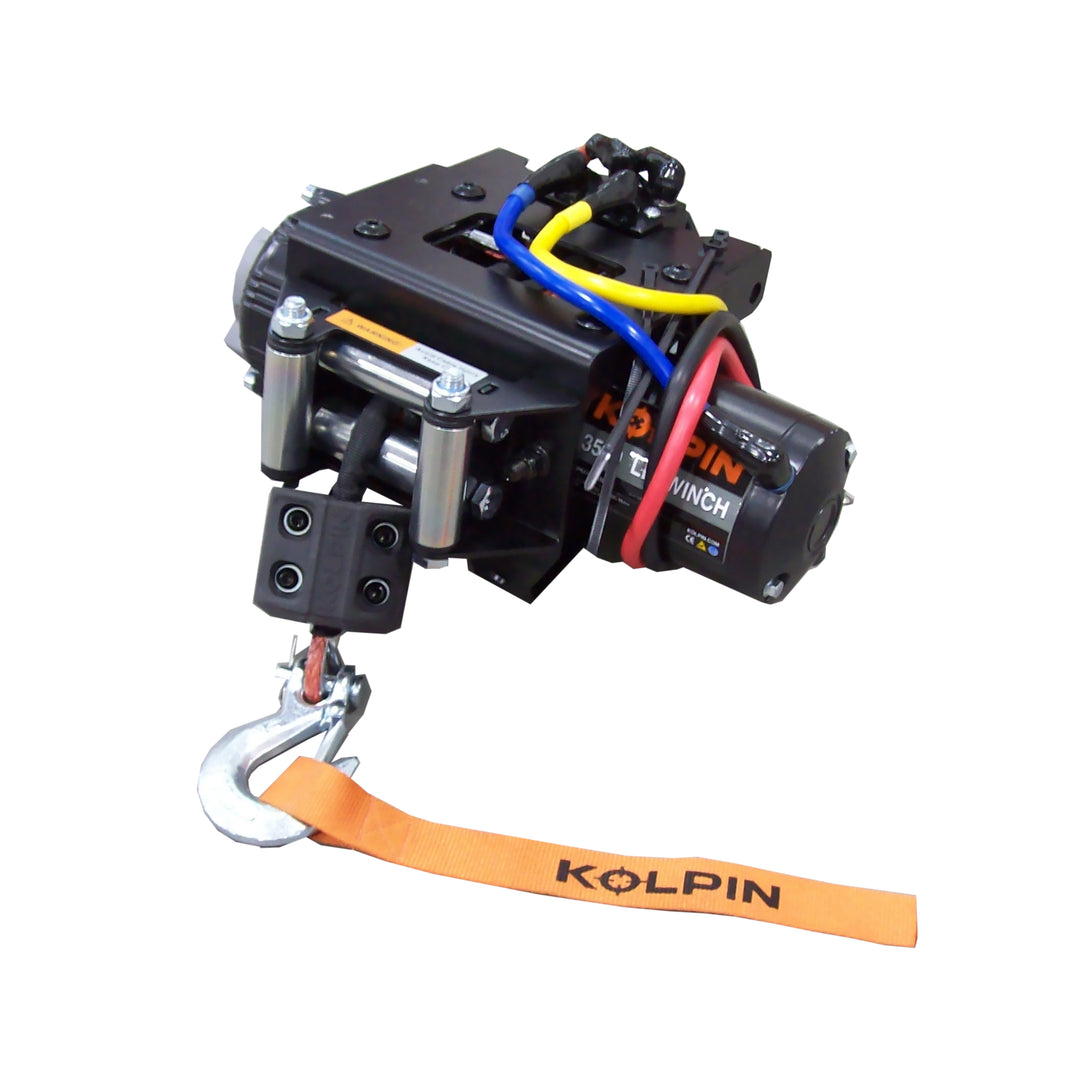 Kolpin Quick Mount Winch Kit 3500 lb Synthetic Rope - Polaris Sportsman 450 / 570 2021-2025