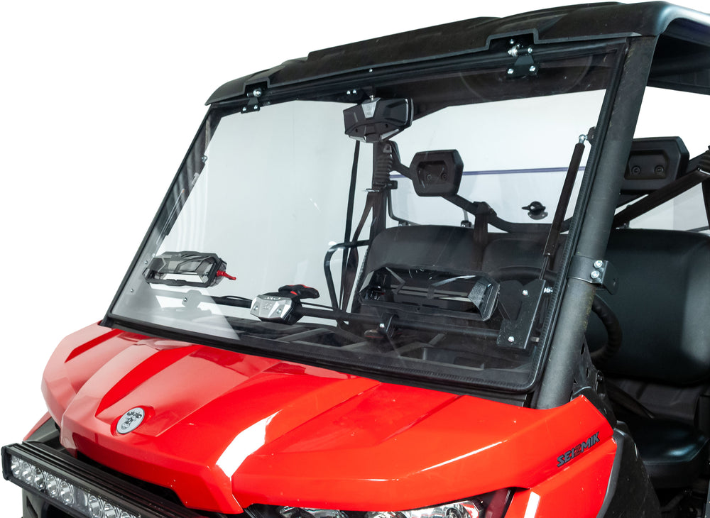 Seizmik Flip Up UTV Windshield - Can-Am Defender