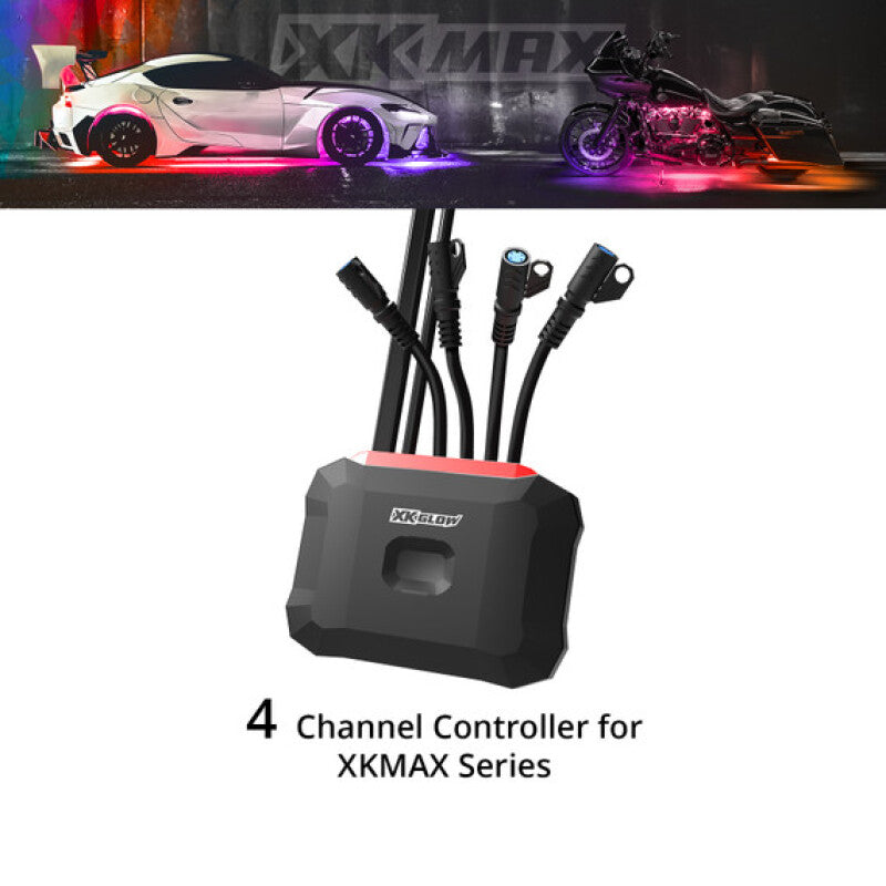 XK Glow XKmax 4 Channel Controller + 5A Switch Harness