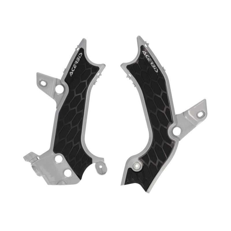 Acerbis X-Grip Frame Guards - 2024 Kawasaki KX450 - Silver/Black