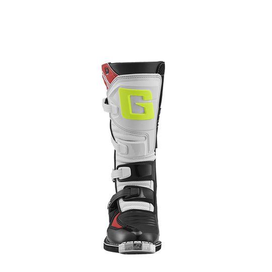 Gaerne GXJ Youth Boot - Black/White/Red - Youth Size 1