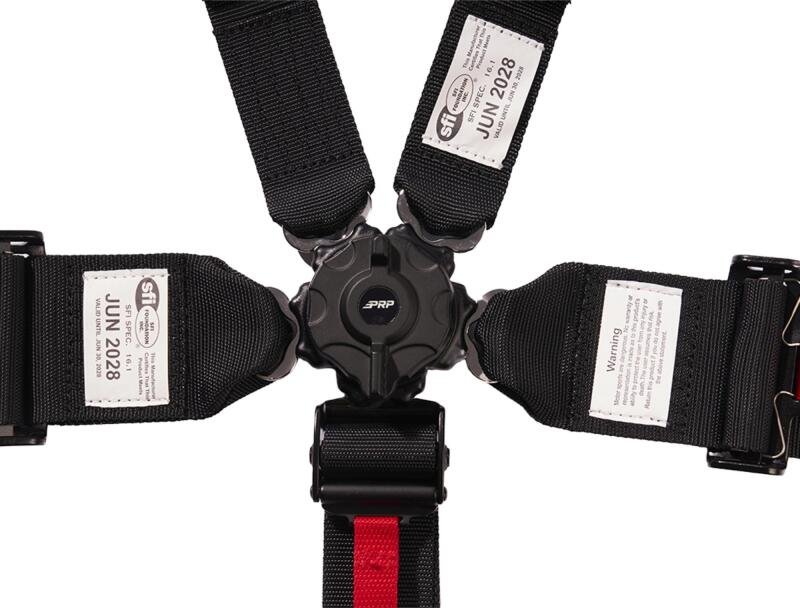PRP Seats PRP 5 Point Cam-Lock Harness with 2in Shoulders and 3in Lap Belts SFI16.1- Black