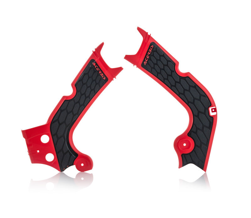 Acerbis X-Grip Frame Guards - 17-19 Honda CRF250/450 - Red/Blk