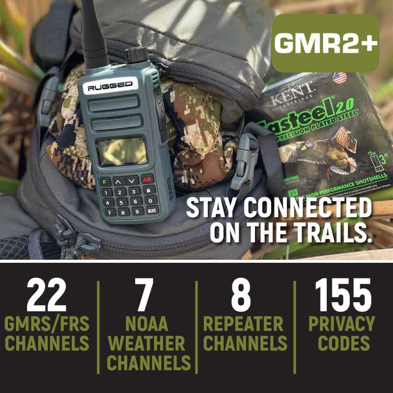 Rugged Radios GMR2 PLUS GMRS Handheld Radio - Safety Orange