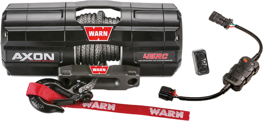 Warn AXON 45RC Plow Mode Winch - 4500 lb Short Drum Synthetic Rope UTV / ATV