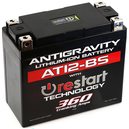 Antigravity YT12-BS Lithium Battery w/ Re-Start AG-AT12BS-RS