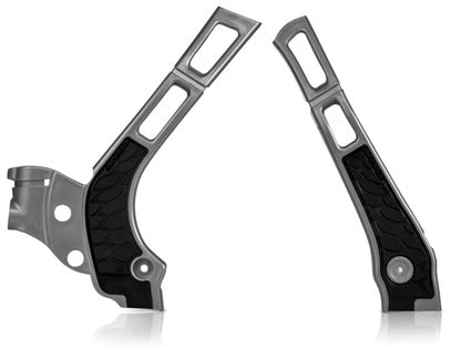 Acerbis X-Grip Frame Guard Silver and Black