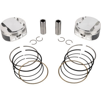 JE Pistons Piston Kit - Harley-Davidson Milwaukee-Eight 108 - 4.250" Bore 4.500" Stroke 11.5:1 CR 108" M8 (2017-2024)