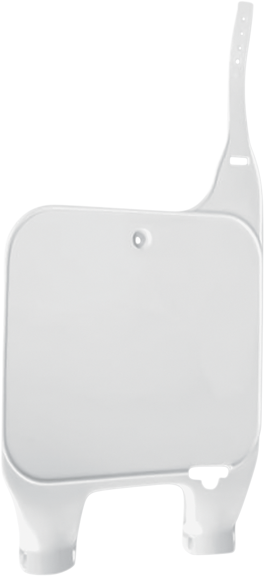 UFO Plast Front Number Plate White - Honda CR250R and More