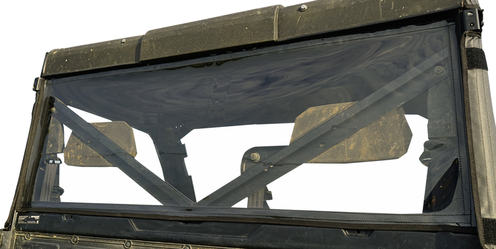 Seizmik Soft Full Doors Rear Window Black/Clear - Polaris Ranger 800 and More
