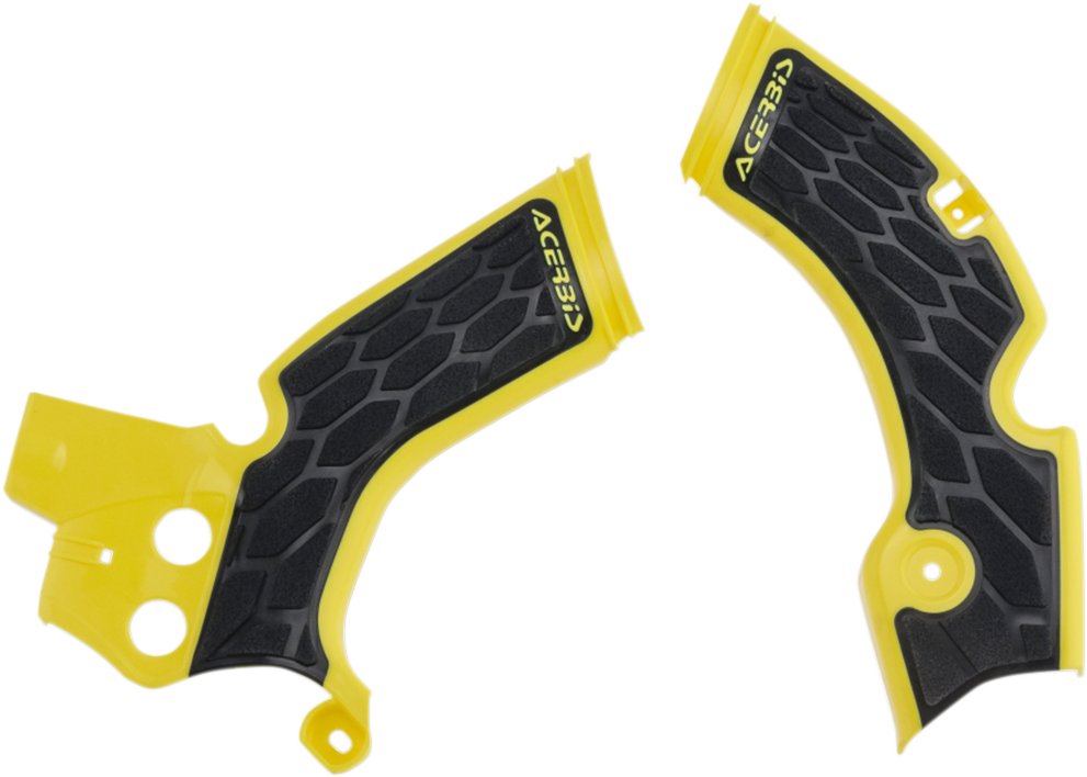 Acerbis X-Grip Frame Guards Yellow/Black - Suzuki RM-Z250 2015-2018
