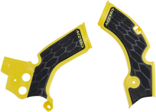 Acerbis X-Grip Frame Guards Yellow/Black - Suzuki RM-Z250 2015-2018
