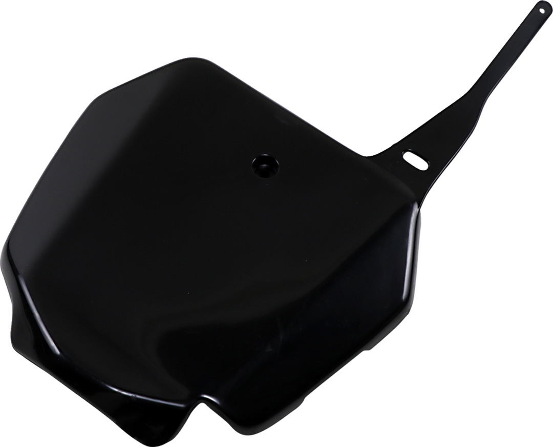 UFO Plast Front Number Plate Black - Suzuki RM85 2001-2023